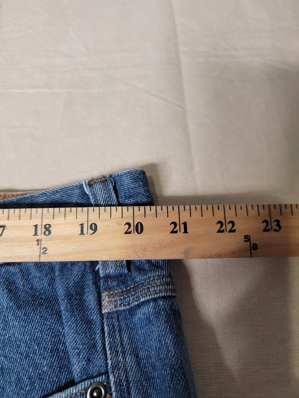 Duluth Trading Co Denim Jeans Mens 42x30 Blue Heavyweight Utility Workwear - Picture 4 of 15